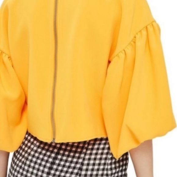 Topshop Puff Sleeves Top - Picture 3 of 9
